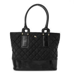 BURBERRY - Black Nylon Quilted Tote